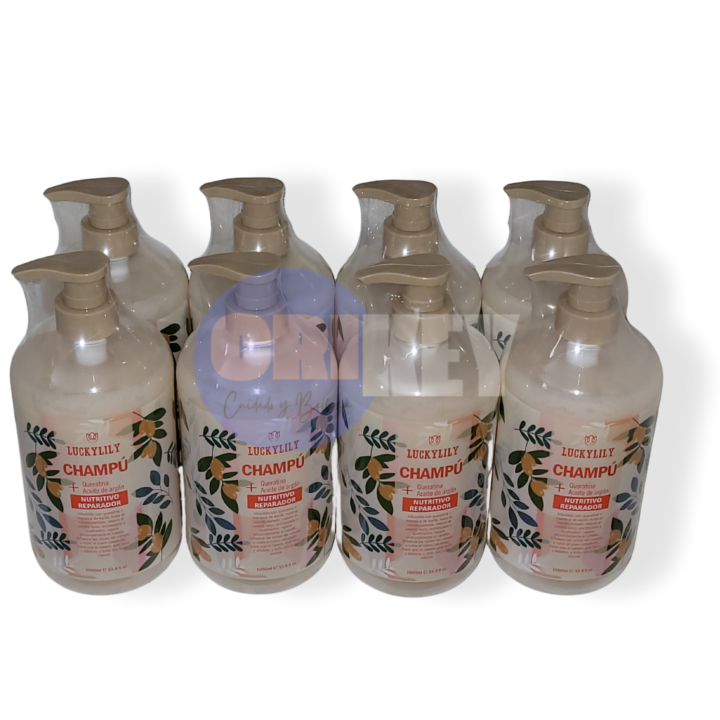 Champú Queratina + Aceite de Argán, 1000 ml.
