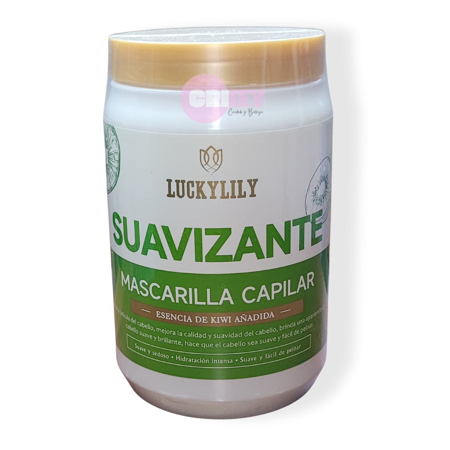 Mascarilla Capilar Suavizante, con esencia de Kiwi 1000 ml.