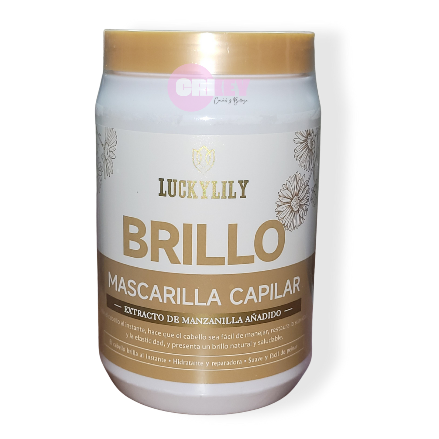 Mascarilla capilar Brillo, con extracto de Manzanilla 1000 ml.