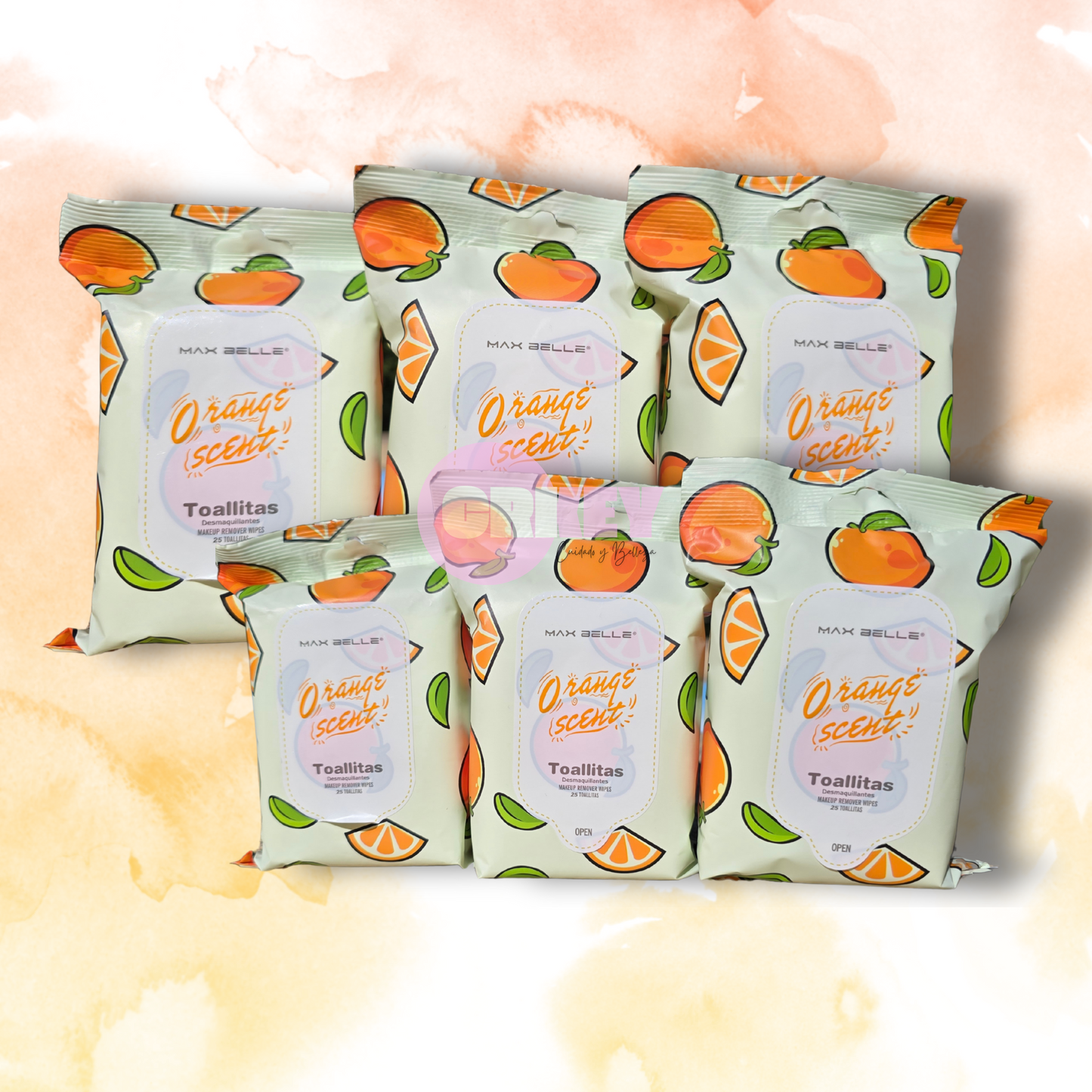 Toallitas desmaquillantes, Esencia de Naranja