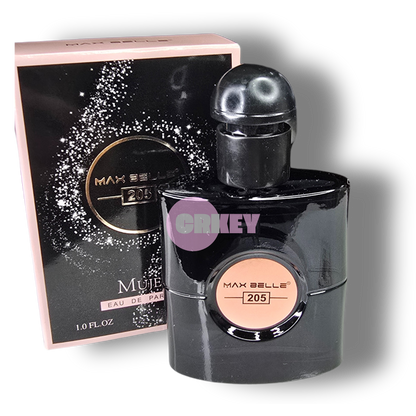 Fragancia 205 Dupe BLACK OPIUM, formato para cartera