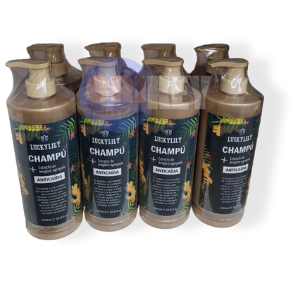 Champú Anticaída + Extracto de Jengibre, 1000 ml.