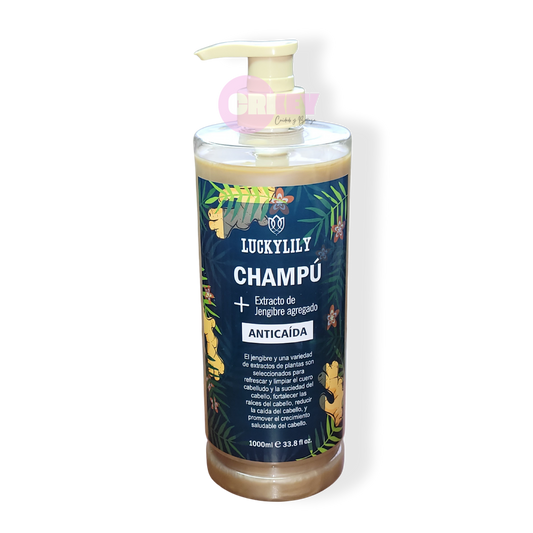 Champú Anticaída + Extracto de Jengibre, 1000 ml.