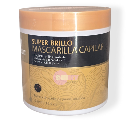 Mascarilla capilar Super brillo, 500 ml.